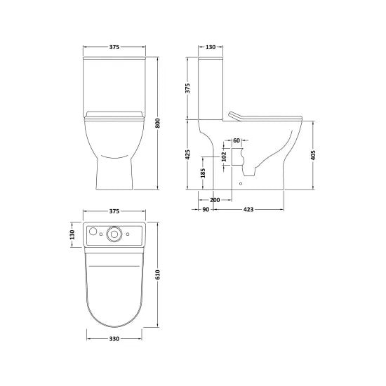 Arley Pro Biab Close Coupled Toilet