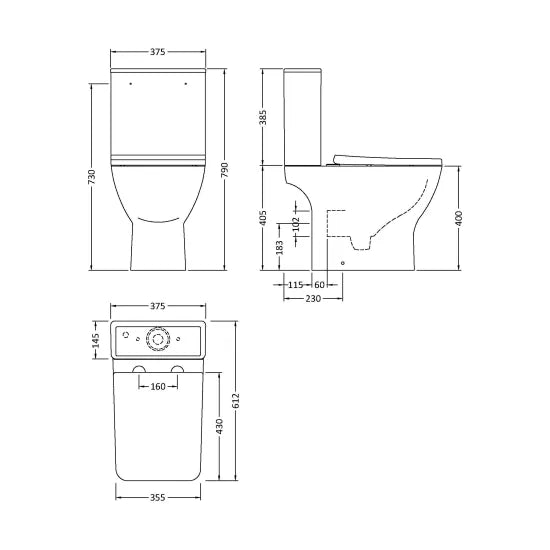 Arley Pro Biab Close Coupled Toilet