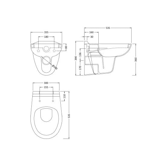 Arley Pro Biab Wall Hung Pan
