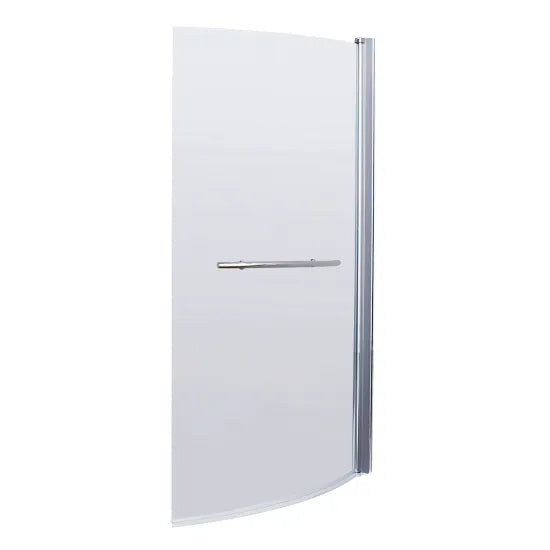 Synergy Vodas 6 Chrome B Shape Hinged Bath Screen With Rail