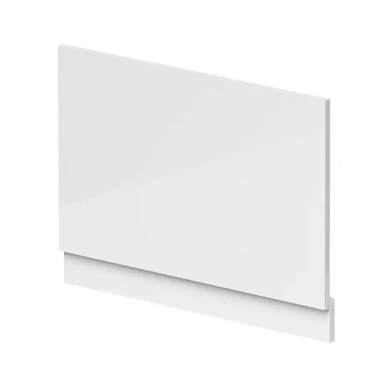 Halite 800mm Gloss White Gloss Waterproof End Bath Panel