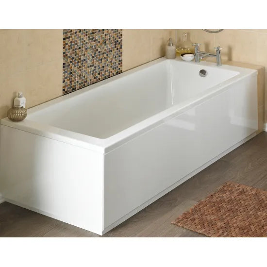 Halite 1700mm Gloss White Gloss Waterproof Front Bath Panel