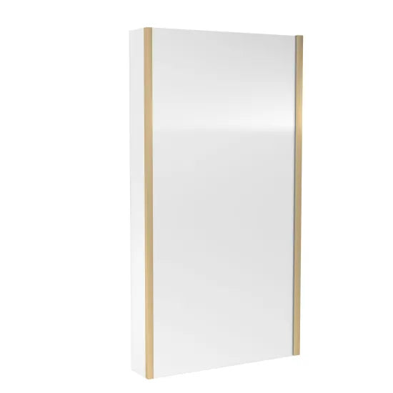 Synergy Vodas 6 Chrome L Shape Bath Screen With Fixed Return