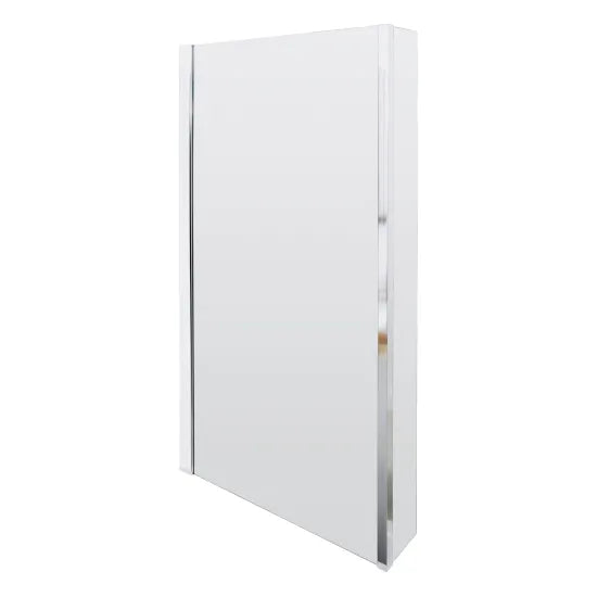 Synergy Vodas 6 Chrome L Shape Bath Screen With Fixed Return