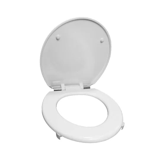 Arley Pro Comfort White Round Soft Close Toilet Seat With Top Fix Hinge