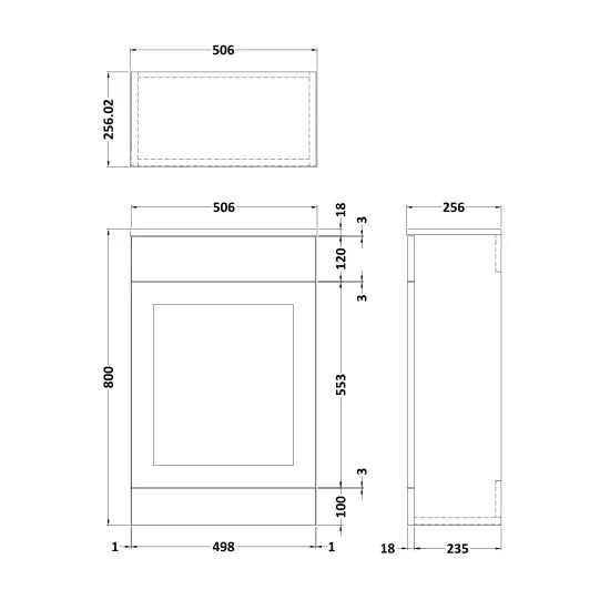 Halite Caralis 500mm Satin White Floor Standing WC Unit