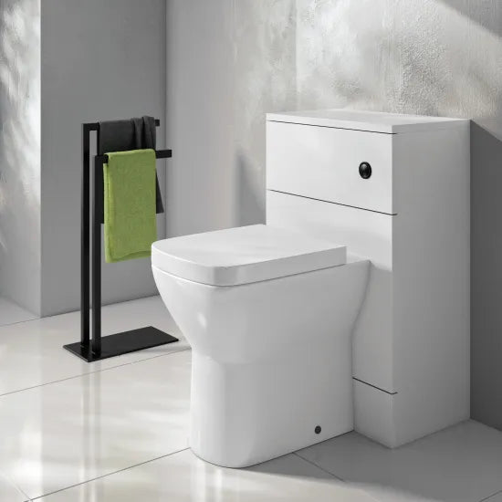 Halite 500mm White Gloss Floor Standing WC Unit