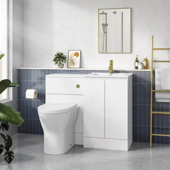 Halite 500mm White Gloss Floor Standing WC Unit