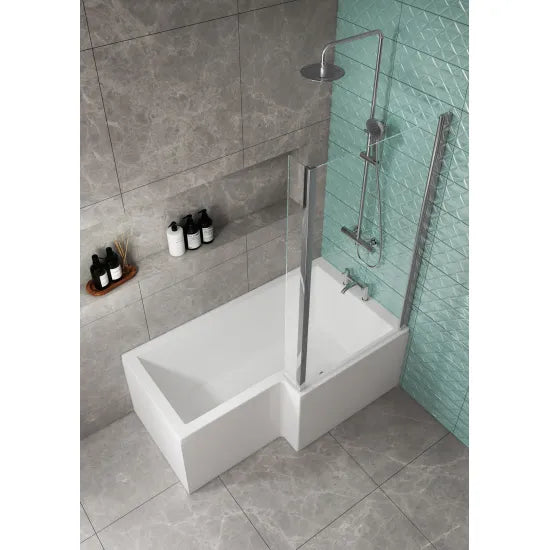 Arley Pro 1600mm Shower L-Shaped Right-Hand Bath & Side Panel