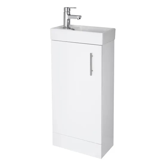 Arley Pro Kass Compact 400mm Gloss White Floor Standing Unit