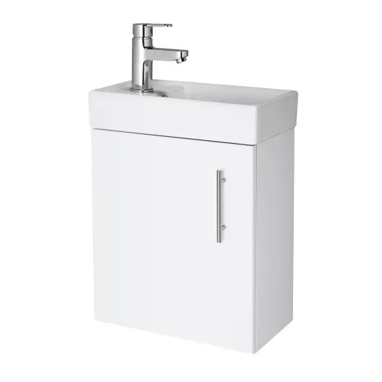 Arley Pro Kass 400mm Gloss White Wall Hung Basin With Unit
