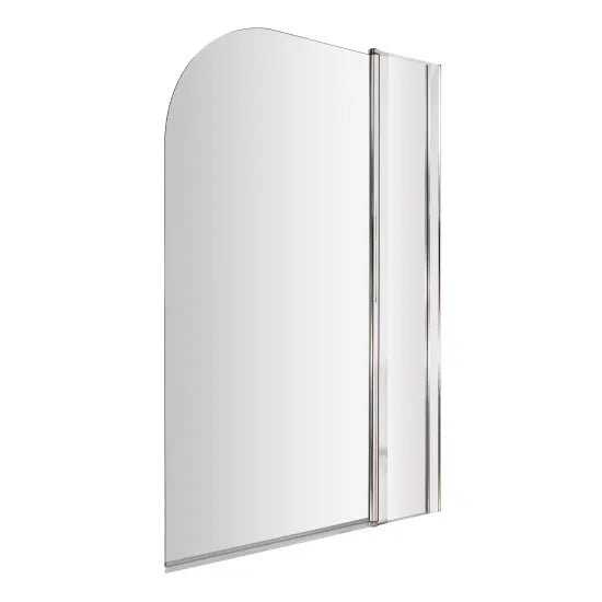 Synergy Vodas 6 Chrome Round Bath Screen With Fixed Panel