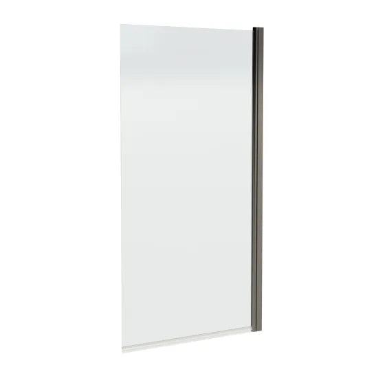 Synergy Brushed Pewter Square Bath Screen