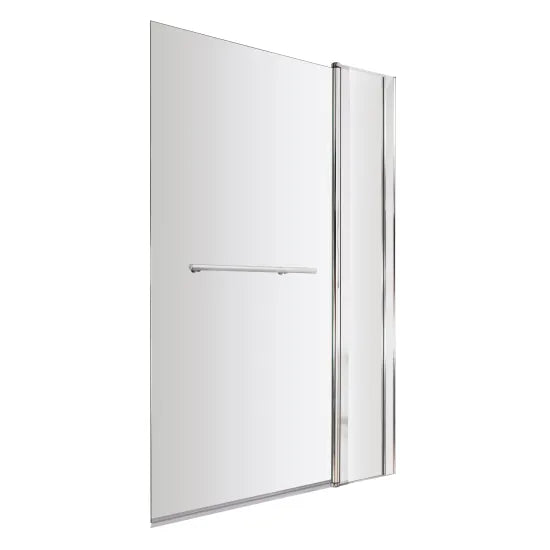 Synergy Vodas 6 Chrome Square Bath Screen With Fixed Panel & Rail