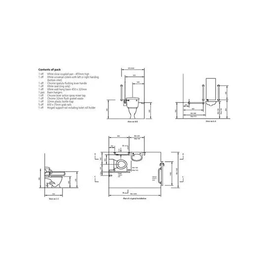 Arley Pro Comfort Close Couple Lever Doc M Pack