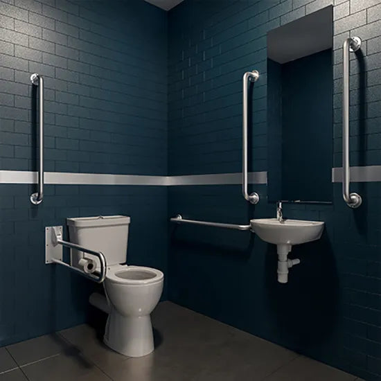 Arley Pro Comfort  Rimless Close Coupled Rails Bathroom Doc M Pack