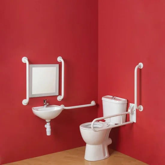 Arley Pro Comfort  Rimless Close Coupled Rails Bathroom Doc M Pack