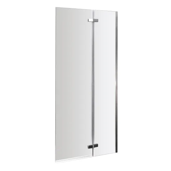 Arley Pro Ralus 5 760mm Chrome Square Fixed Bath Screen With Hinge