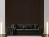 Espresso Cladco Internal Slatted Wall Panels in the living space