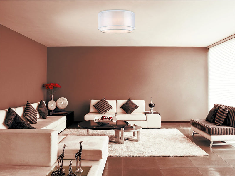 Chicago Flush Ceiling Fitting - Cream