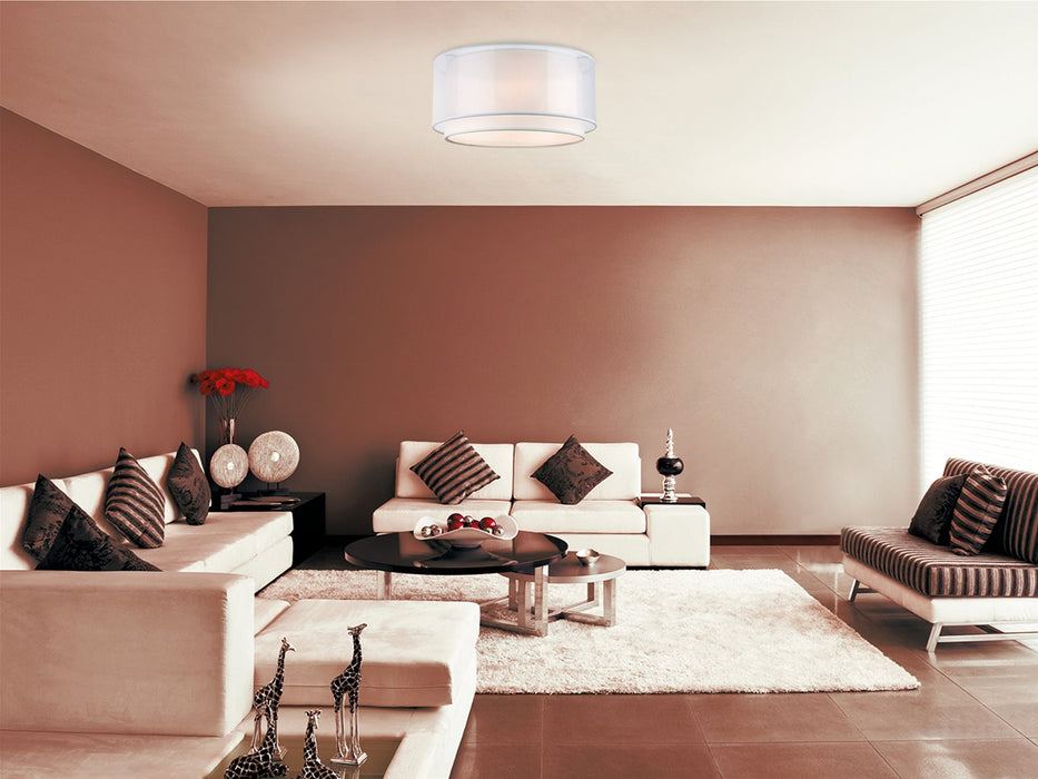 Chicago Flush Ceiling Fitting - Cream