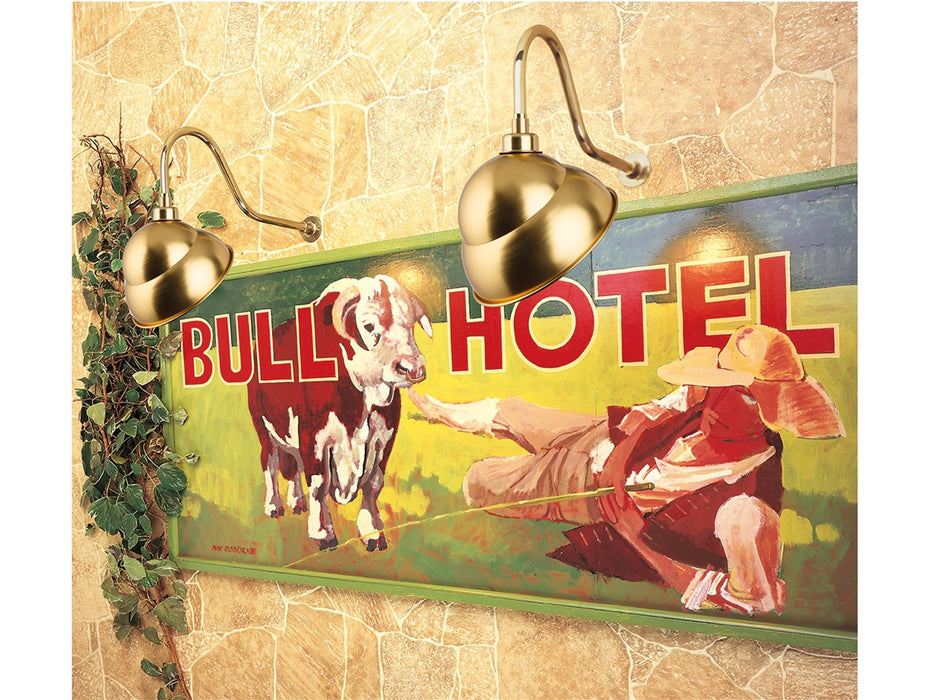 Sign Light - Swan Neck - Brass