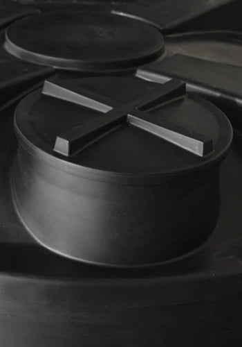 15000 Litre Cylindrical Water Tank - Non Potable - Black