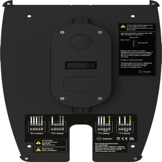 Zaptec pro Backplate