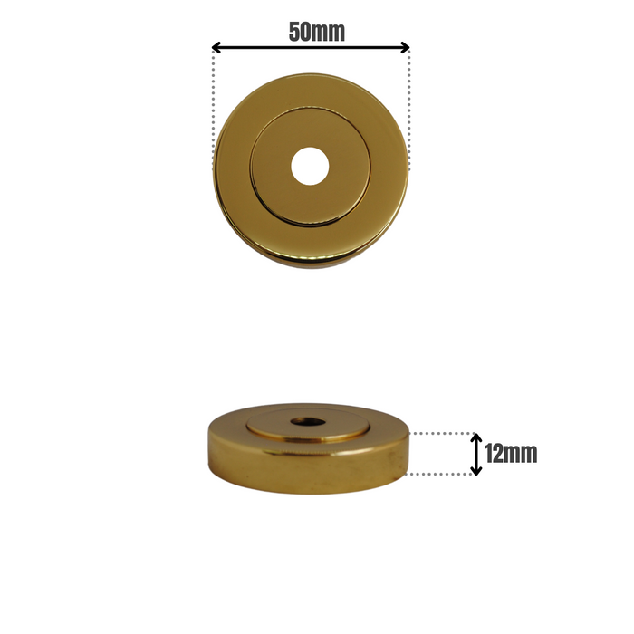 Rose & Cover Brass - Monza 50x12mm