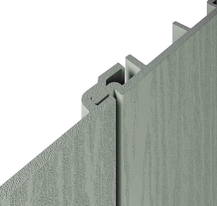 Soft Green Vertical Coastline Composite Cladding