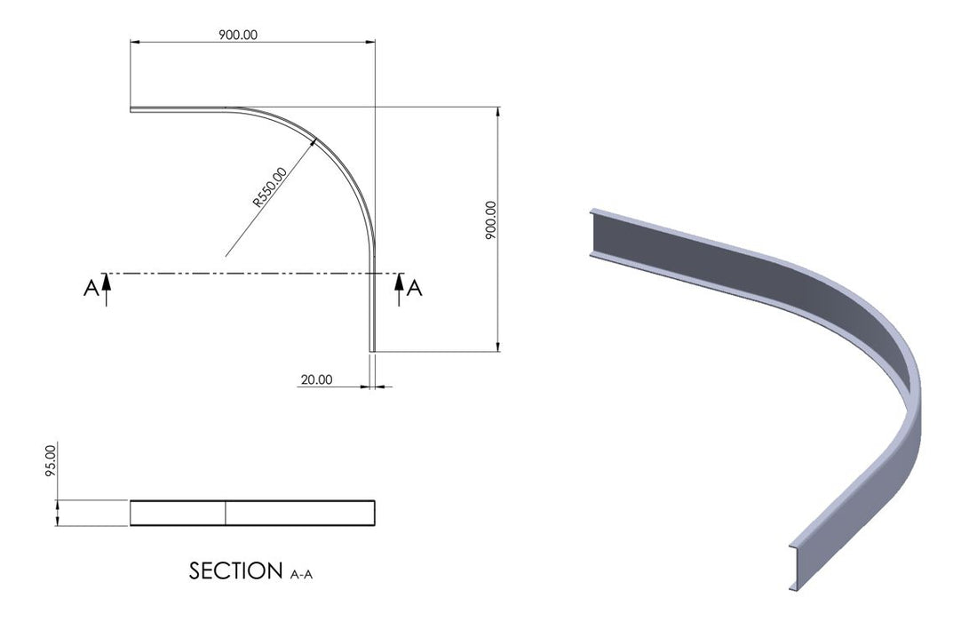 //2Go 45mm Low Profile Offset & Quadrant Riser Set - White