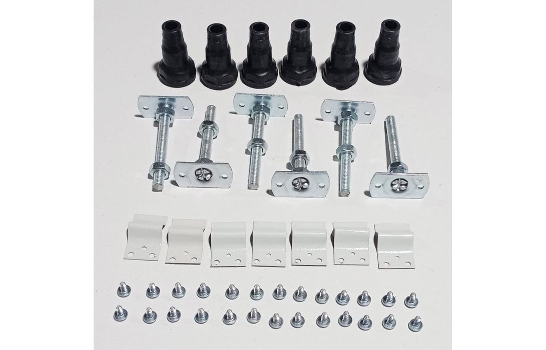 //2Go 45mm Low Profile Square & Rectangular Riser Set - White