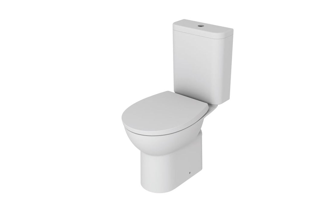 //2Go Close Coupled Rimless WC & Soft Close Seat