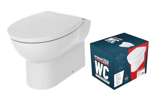 //2Go Rimless Back To Wall WC & Soft Close Seat