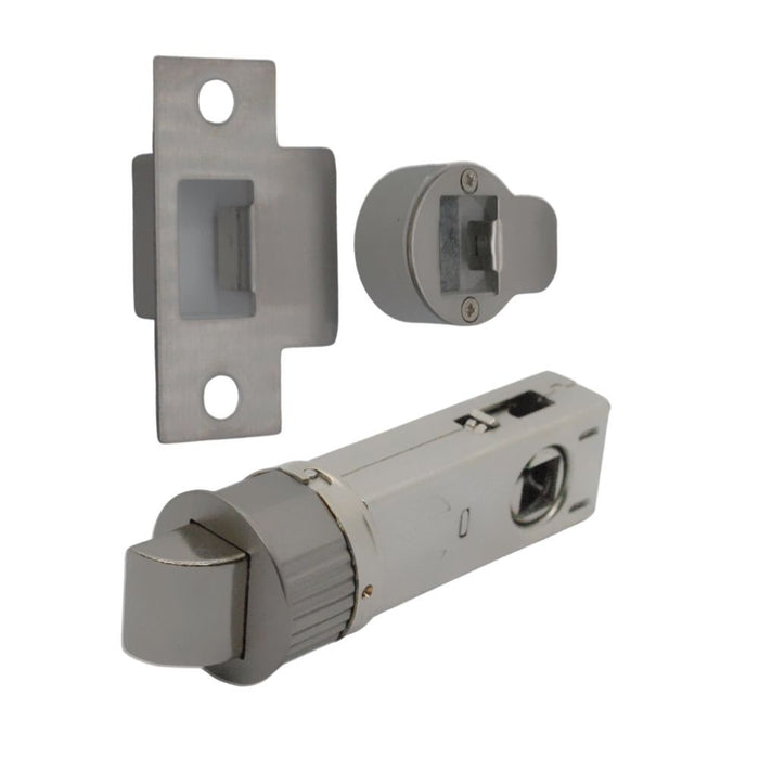 Quick Latch - Round Passage Latch 71mm (57mm Backset) Gun Metal