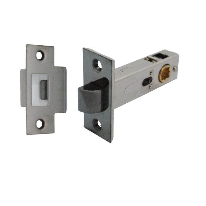 Premium Rectangular Passage Tubular Latch 71mm (57mm Backset) Black Nickel