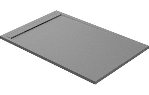 30mm Slate Rectangular Tray & Waste - Grey