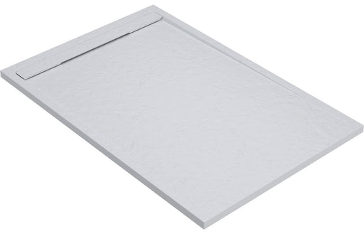 30mm Slate Rectangular Tray & Waste - White