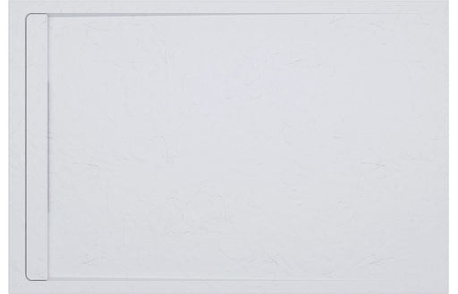 30mm Slate Rectangular Tray & Waste - White