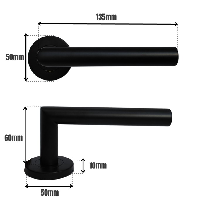 Mitra Lever on Rose Matt Black