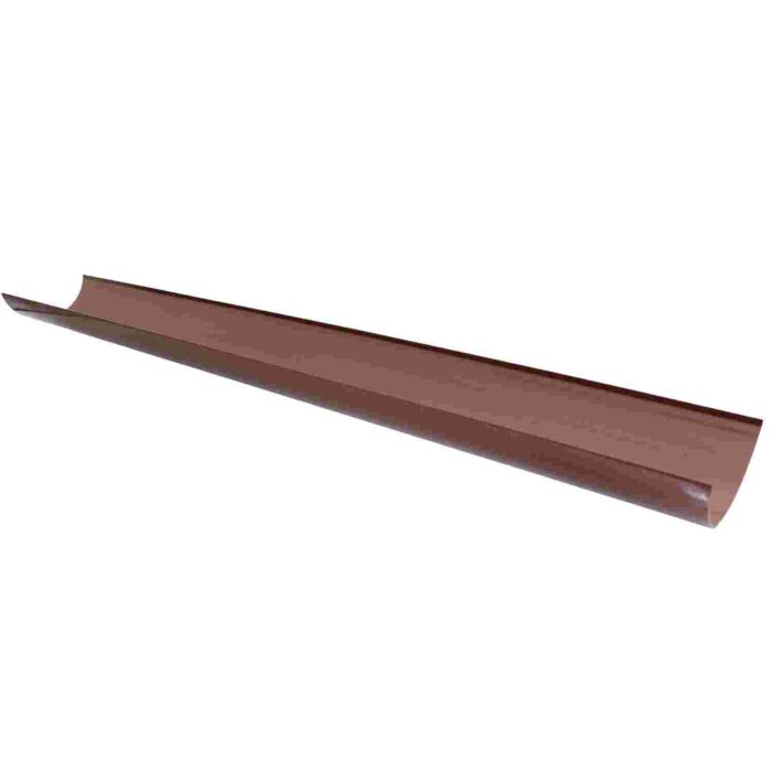 Brown Half Round Gutter 112mm (2m Length)