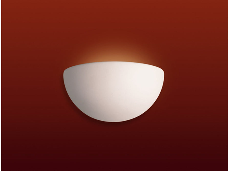 Ceramic Wall Light - Unglazed - Smooth