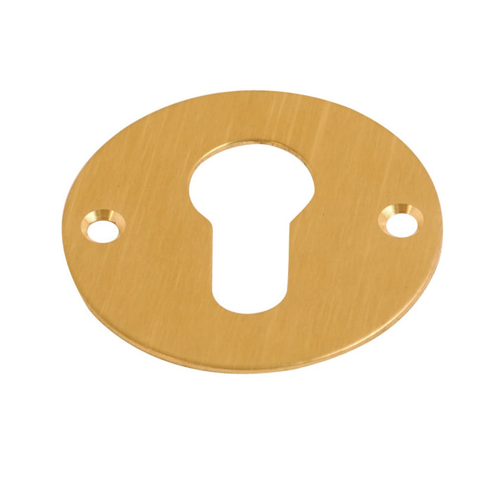Escutcheon Euro Polished Brass 55mm
