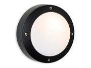 Nova Wall Light - Black with White Polycarbonate Diffuser