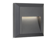Enzo LED Resin Wall & Step Light - Square - Graphite