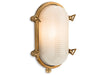 Nautic Bulkhead - Brass with Frosted Glass