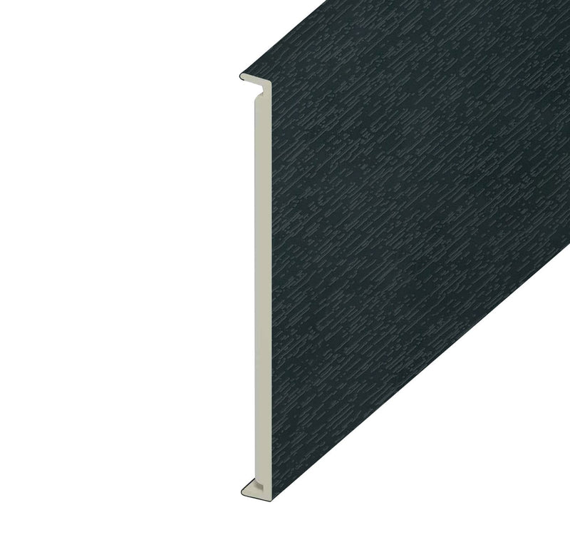 Anthracite Grey Woodgrain Double Fascia Board (5m Length)