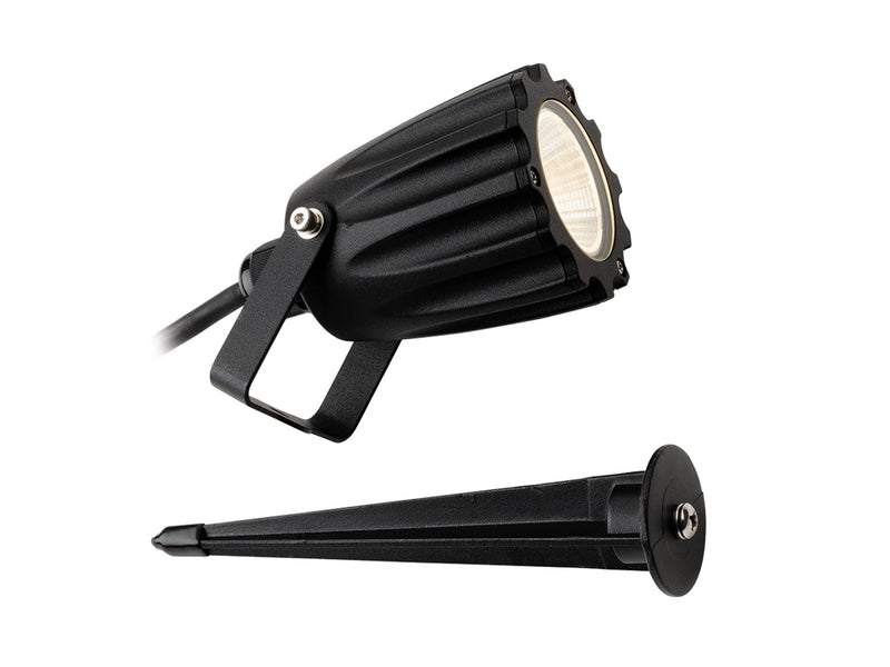 Marley LED Wall & Spike Spot - Black