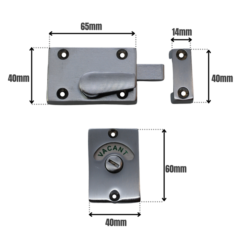 Indicator Bolt Satin Chrome