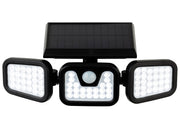 Avenue LED Solar Security Wall Light with PIR - Black